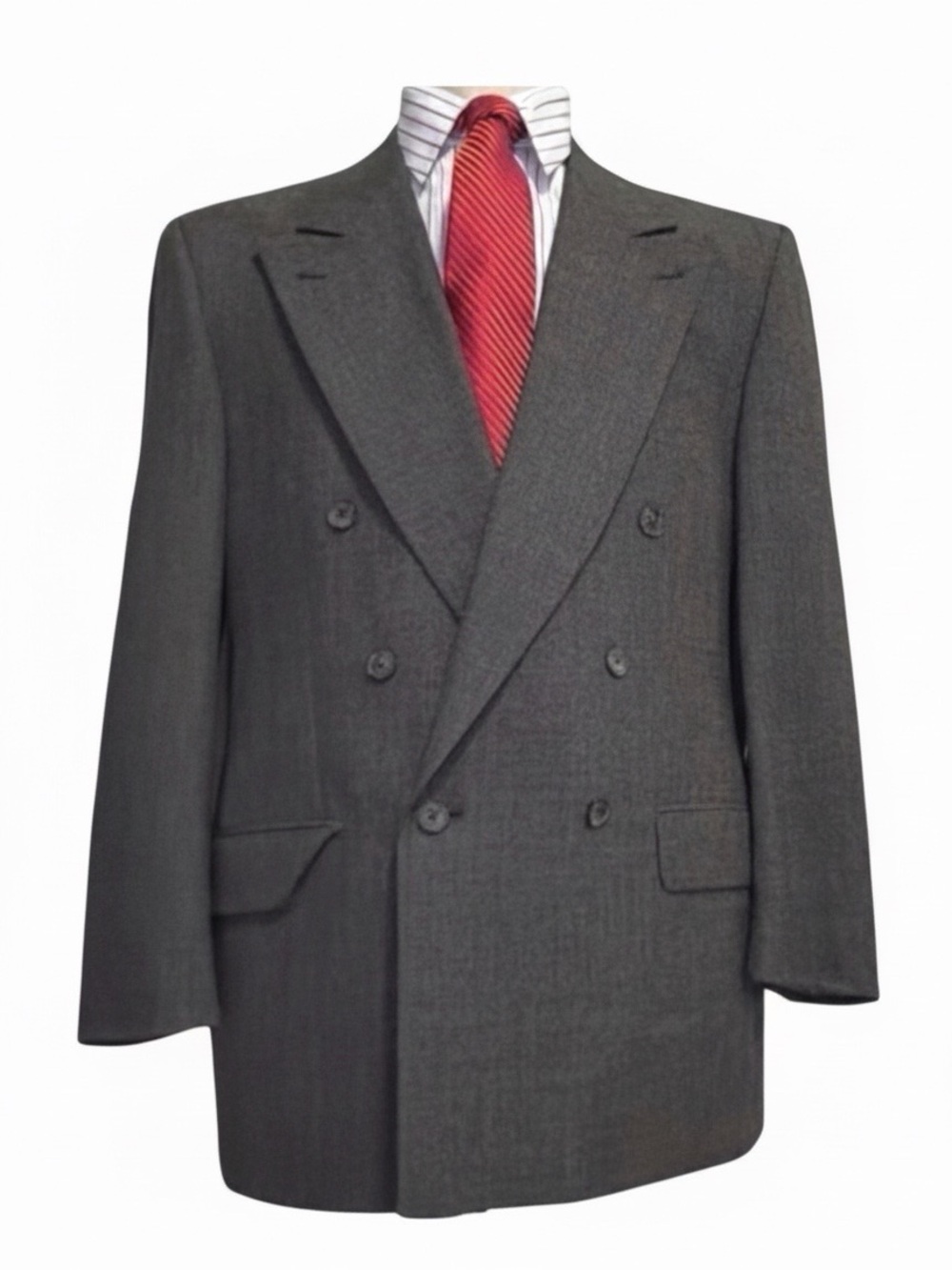 Joseph Abboud JoA II Double Breasted Blazer| 40R | Charcoal Wool | Classic
